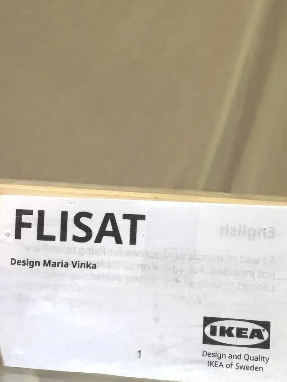 IKEA FLISAT Wooden Wall Mount Knob Coat/Bag Rack with 4 Colorful Knobs Hooks New